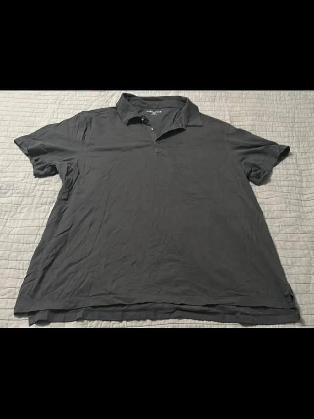 J. Crew Men's Short-Sleeve Polo - Charcoal Gray